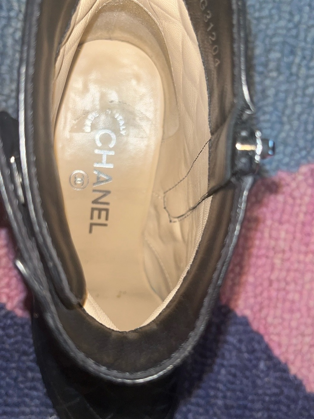CHANEL Black Quilted Ankle Boots - Picture 4 of 11